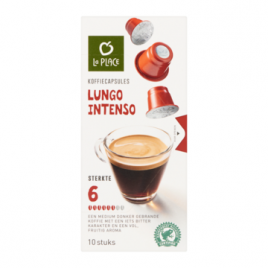 La Place Koffiecapsules lungo intenso (10 stuks)