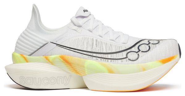 Chaussures Running Saucony Endorphin Elite 2 Blanc/Orange Unisexe