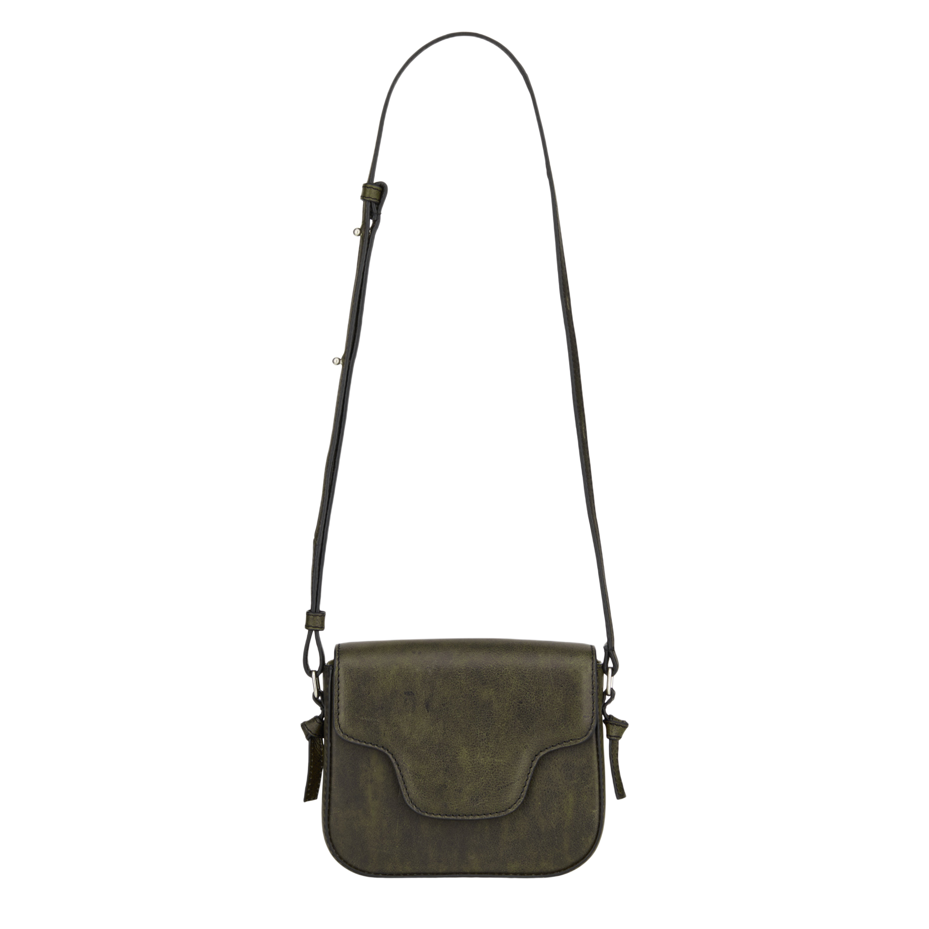 IRIS - Sac bandoulière en cuir de vache | Kaki