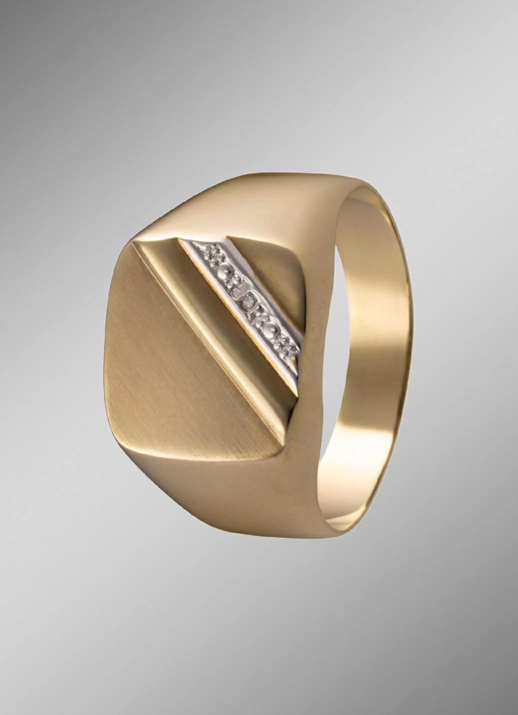 Herrenring mit Diamant