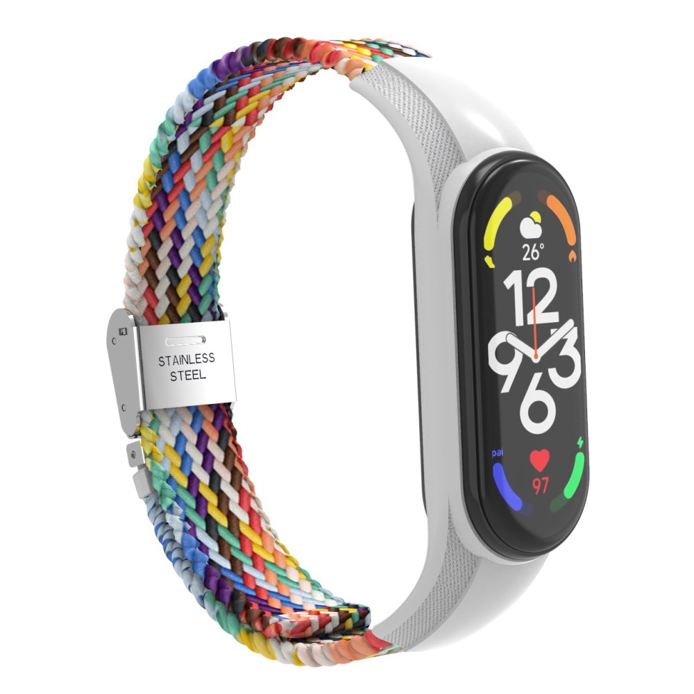 Xiaomi Mi Band 7 / 6 / 5 / 4 / 3 Elastisches Nylon Gummi Armband (Gelenkumfang: 160-210mm) - Bunt