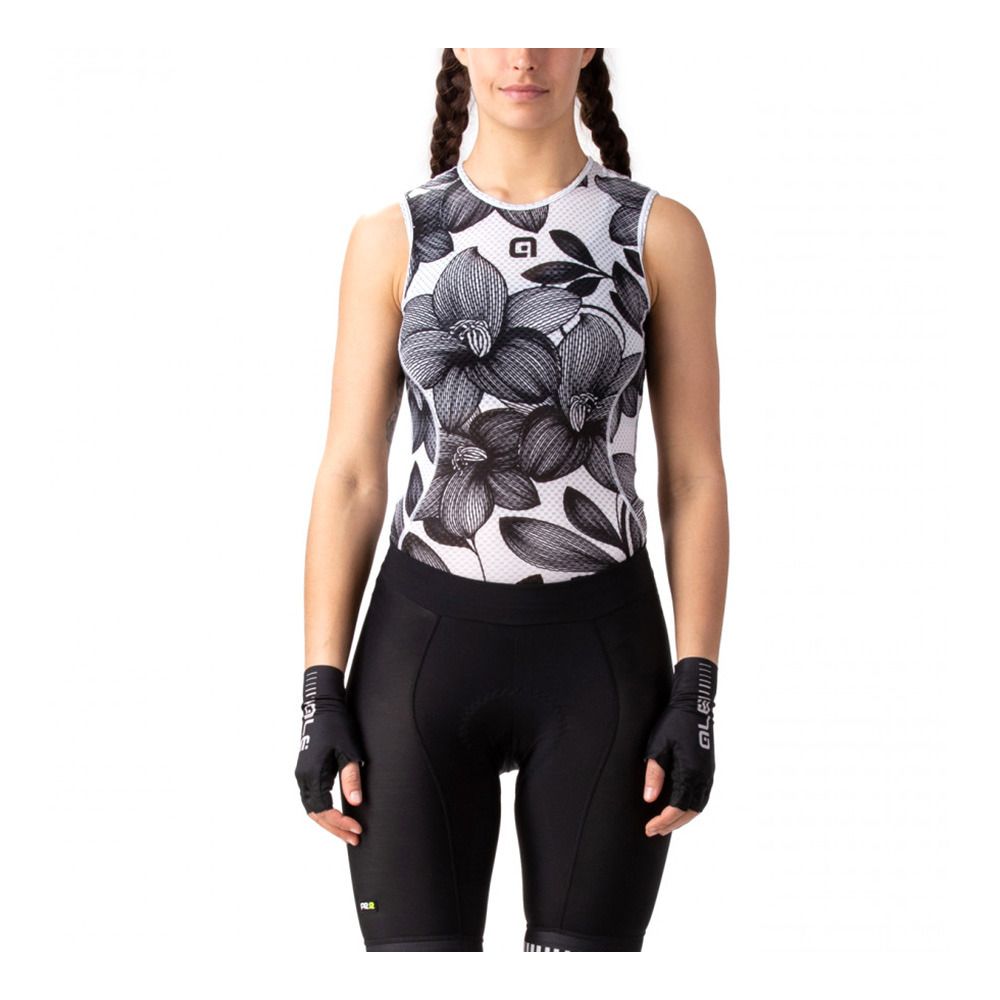 Ale STRADA - Cuissard Femme black/white