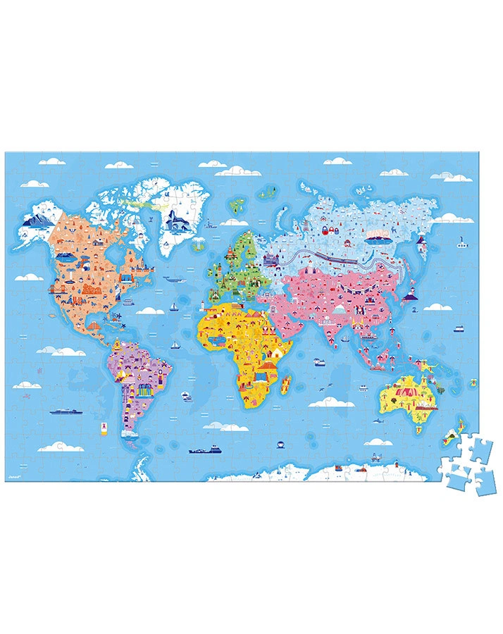 Puzzle EDUKATIV – SEHENSWÜRDIGKEITEN (350 Teile) mit Aufstellern