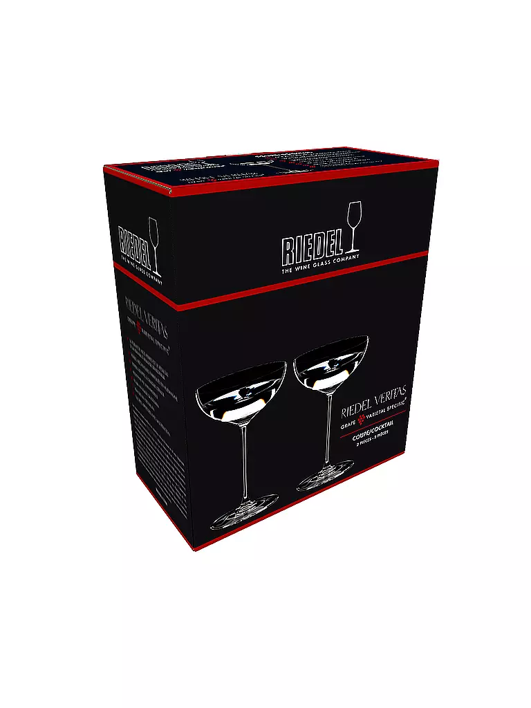 RIEDEL Sektglas Sektschale/Cocktail 2er Set VERITAS 240ml transparent