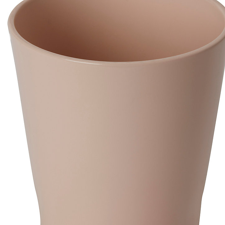 Pot à orchidée rond céramique rose ø12 cm
