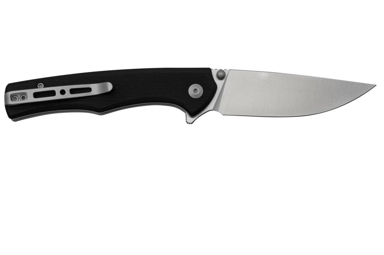 SENCUT Crowley S21012-4 Satin, Black G10, zakmes