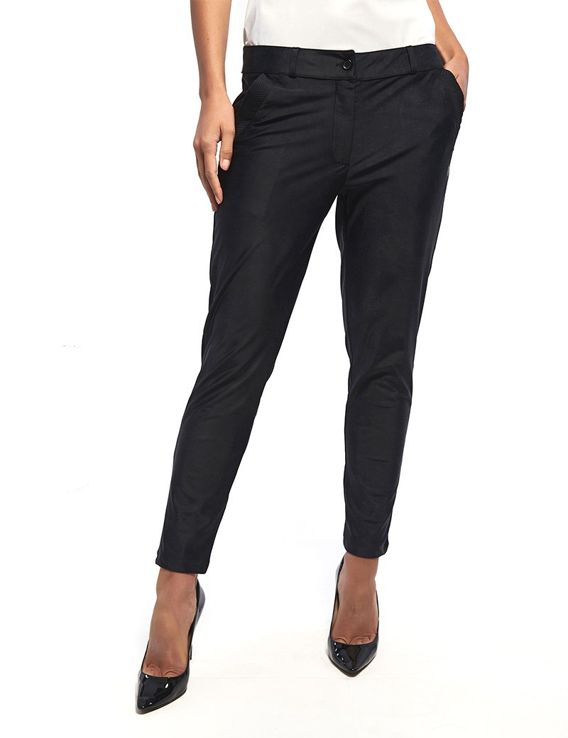 HBT CHRISTINA PANTALON CITY UNI NOIR