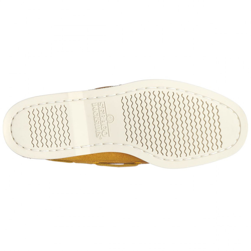 DOCKSIDES PORTLAND FLESH OUT  Yellow Mustard-Chaussures bateau pour homme en suede Portland