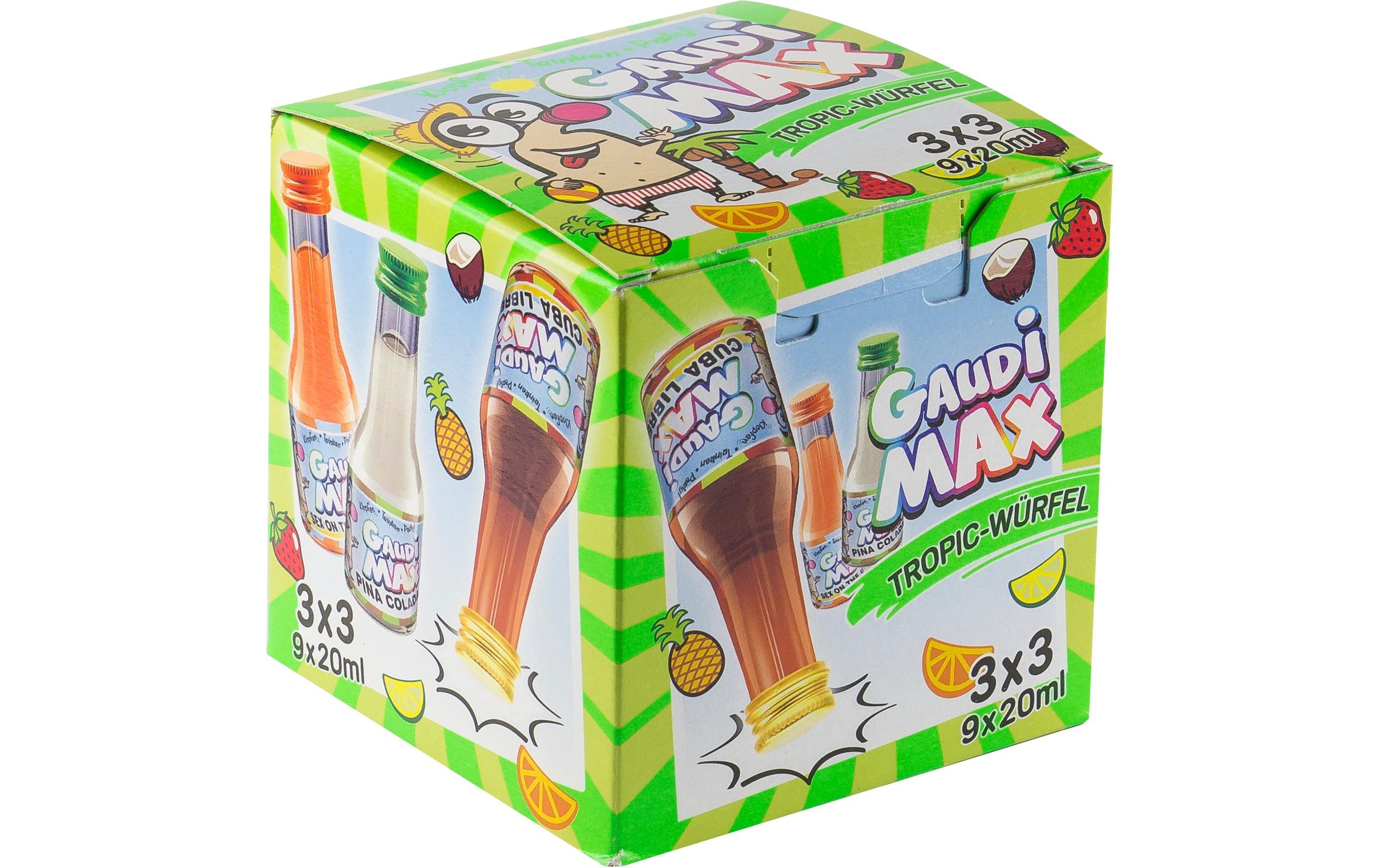 Likör Tropicwürfel 9 x 0.02 lMini Fruchtliköre