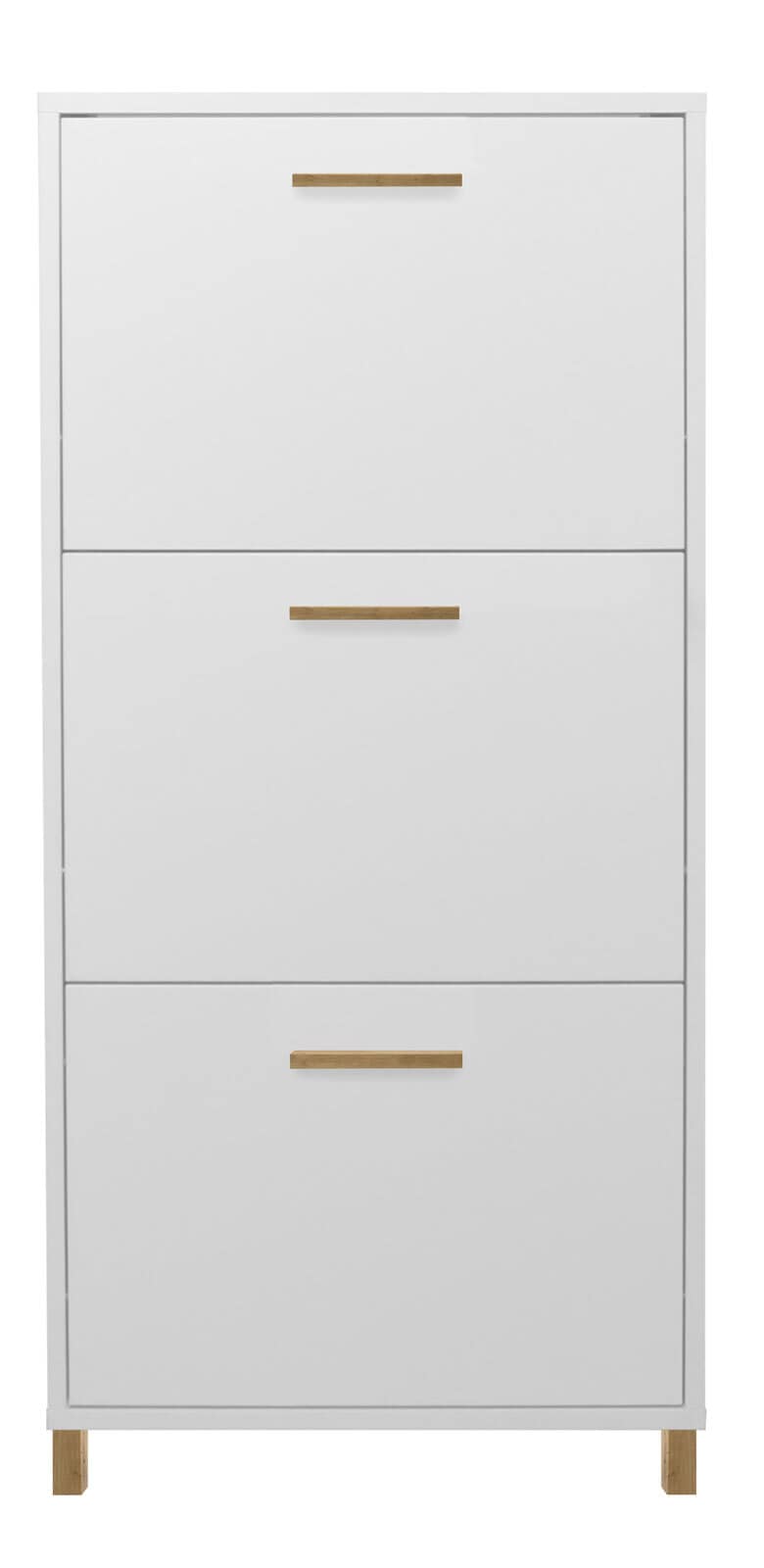 LIV`IN Schuhschrank LINDOS 61 x 136 cm Weiß matt