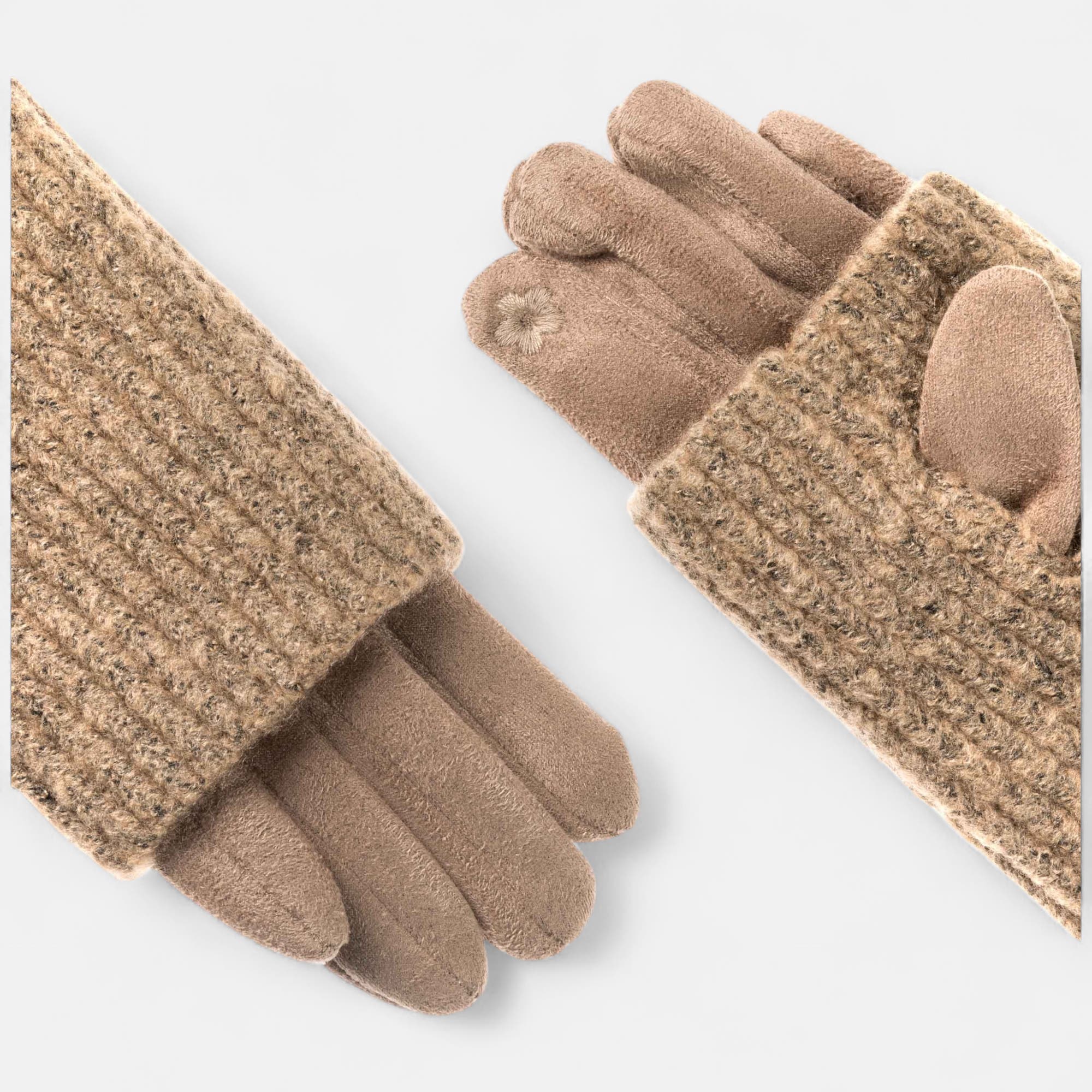 Gants beige