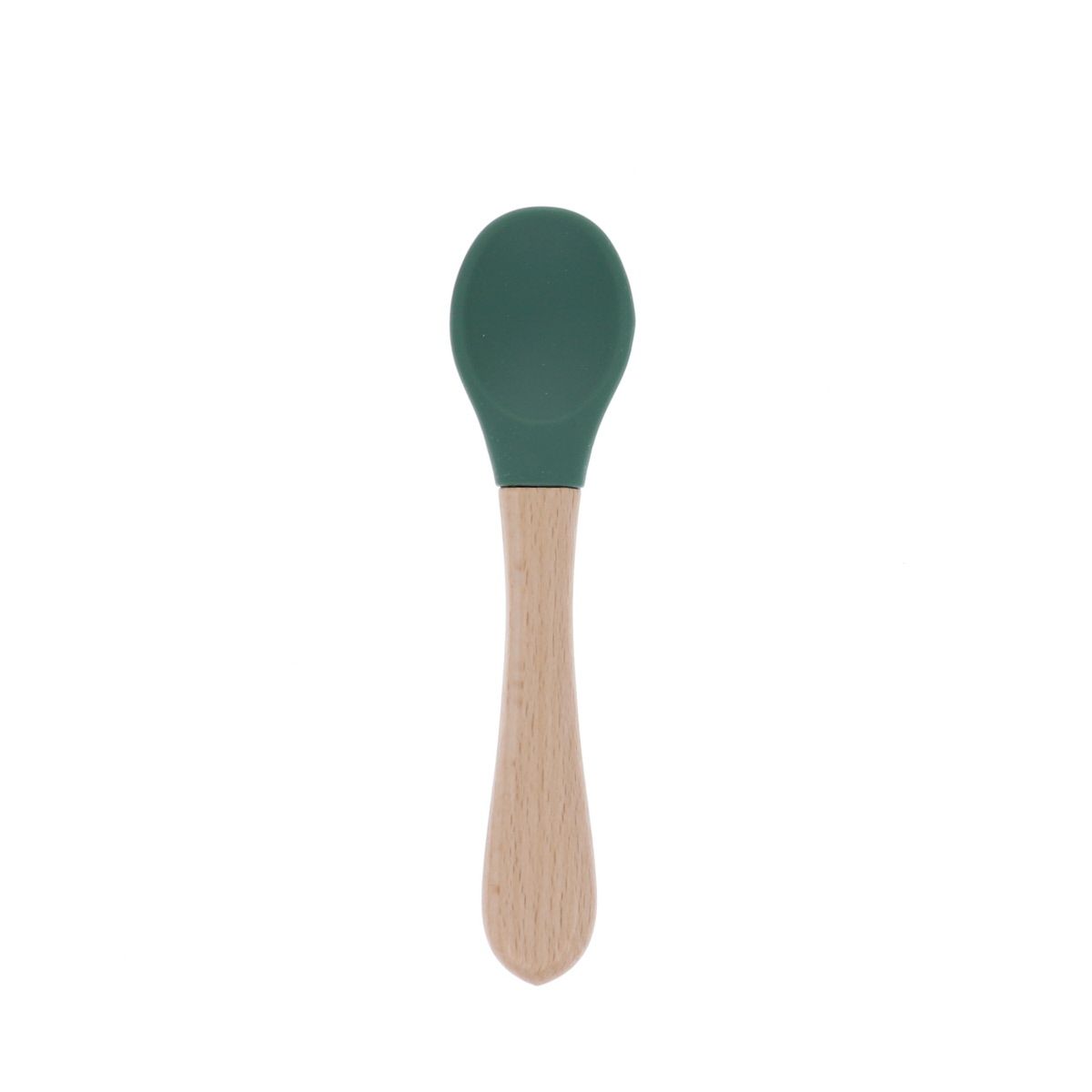 Cuillère silicone verte Pause goûter