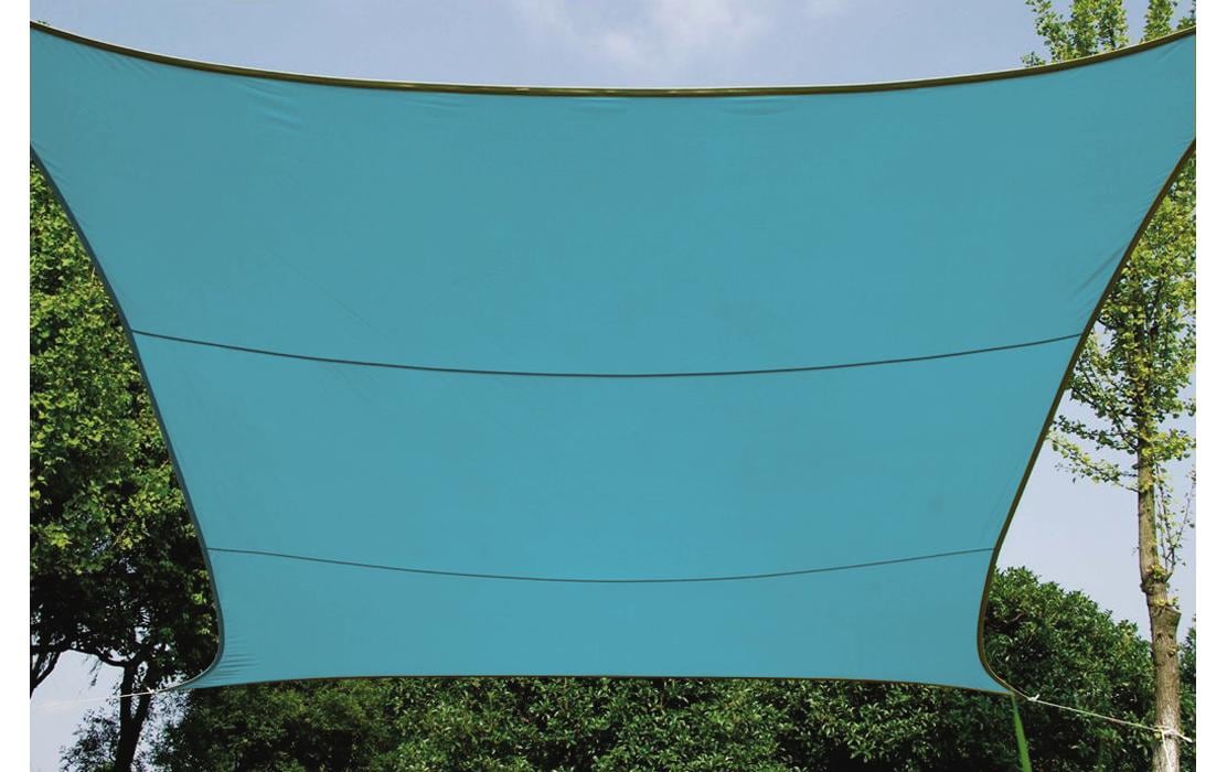Sonnensegel 500 cm, QuadratischQuadrat, 5 x 5 m, himmelblau