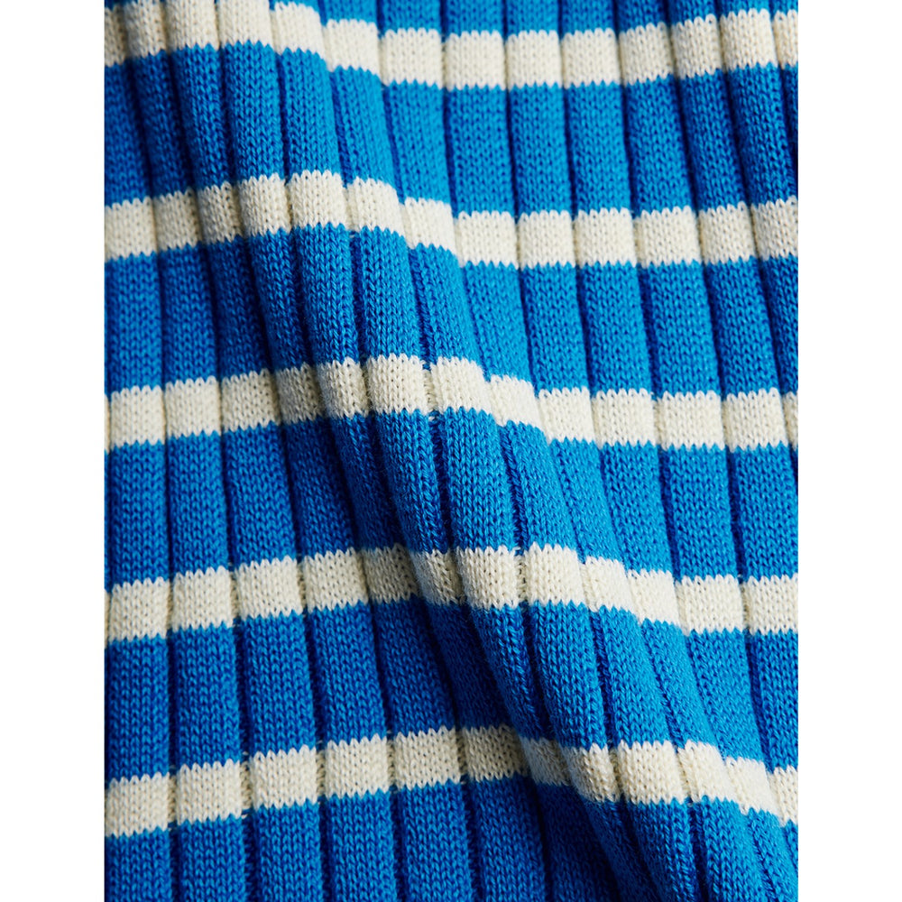 Køb Mini Rodini Blue Ritzratz Patch Rib Strikket Stripe Ss Kjole