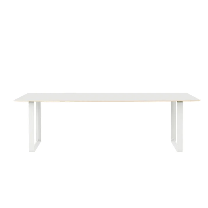 Muuto - 70/70 Esstisch, 255 x 108 cm, weiss (Laminat)
