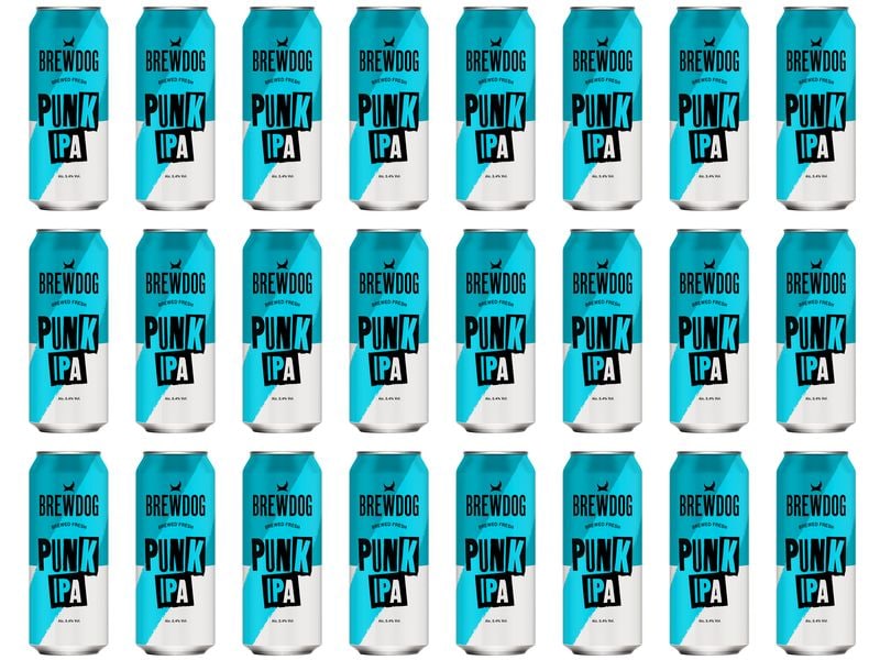 BrewDog Bier Punk IPA 24 x 0.5 l Schottisches India Pale Ale mit Aromen von tropischen Früchten