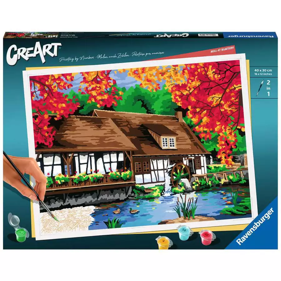Ravensburger Mill at Blautopf bunt