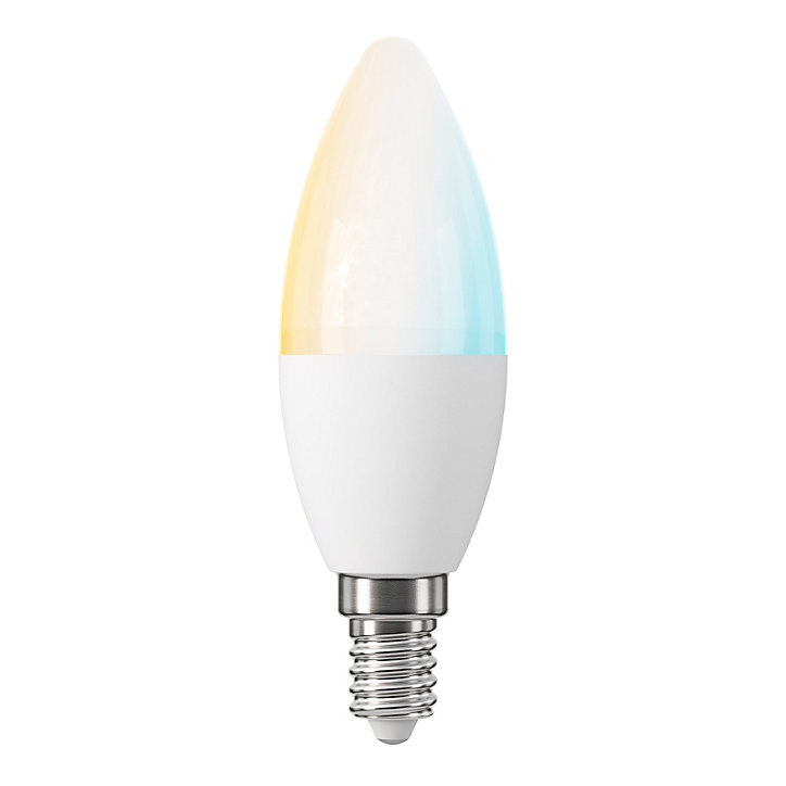 Ampoule LED connectée Myko E14 flamme 470lm=40W variation de blancs et couleurs Jacobsen blanc