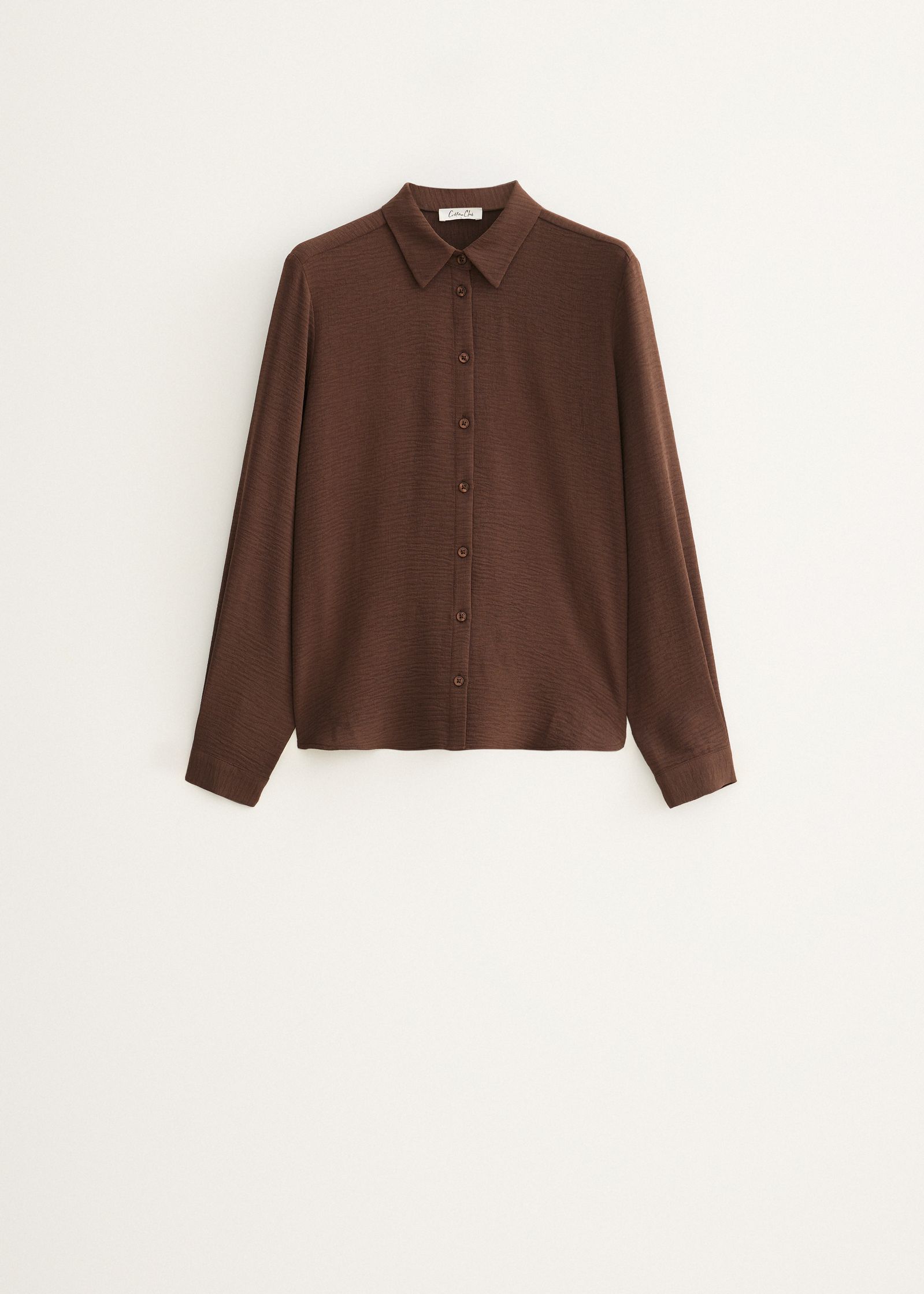 Basic blouse met lange mouwen