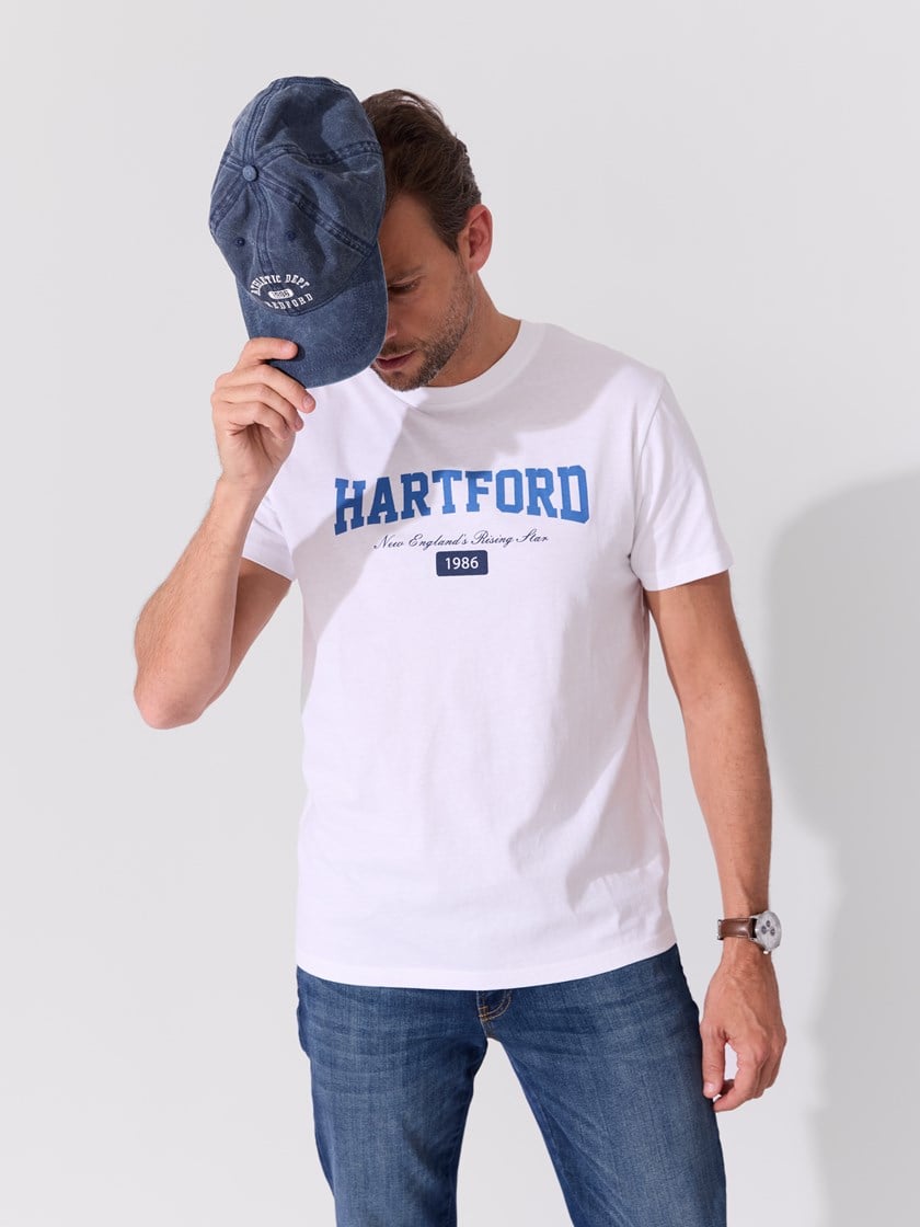 Hartford t-skjorte Bleach White