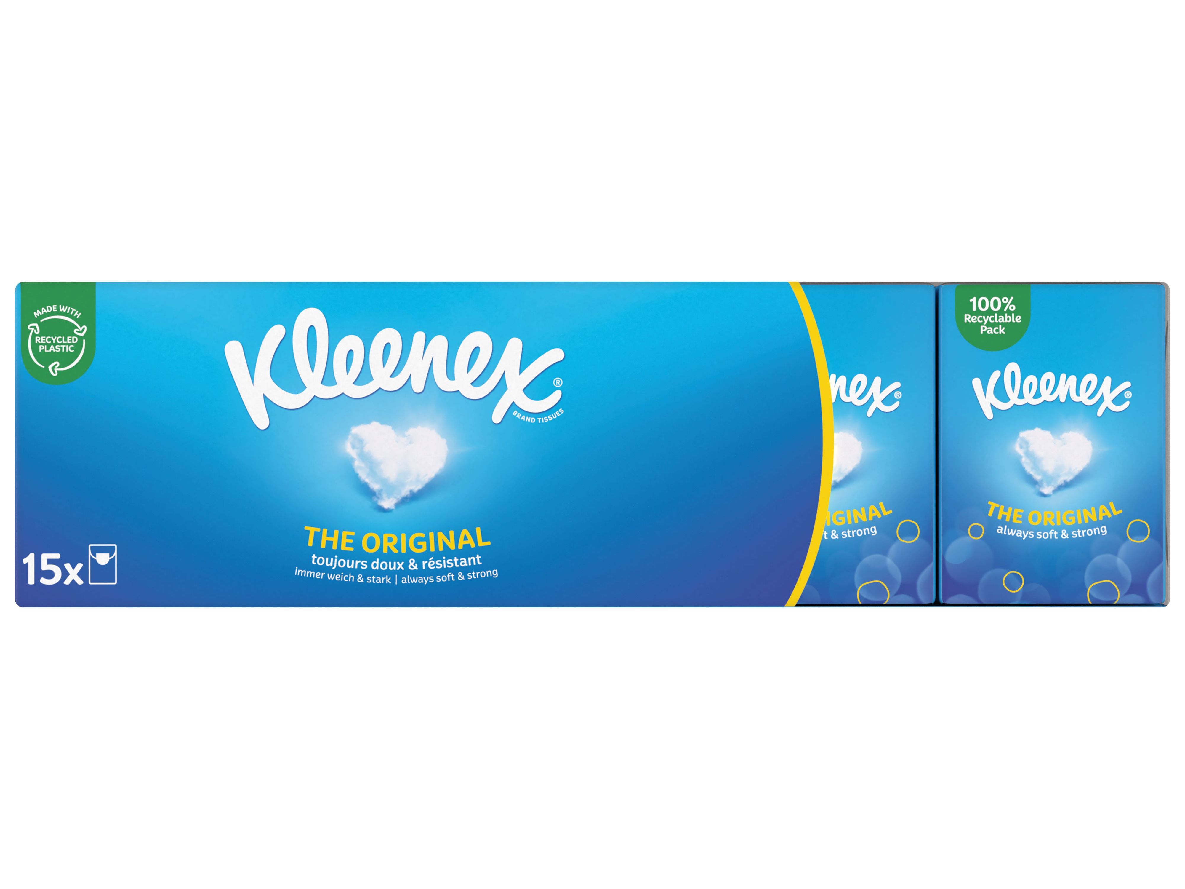 LENÇOS BOLSO KLEENEX MINI ORIGINAL 15UN