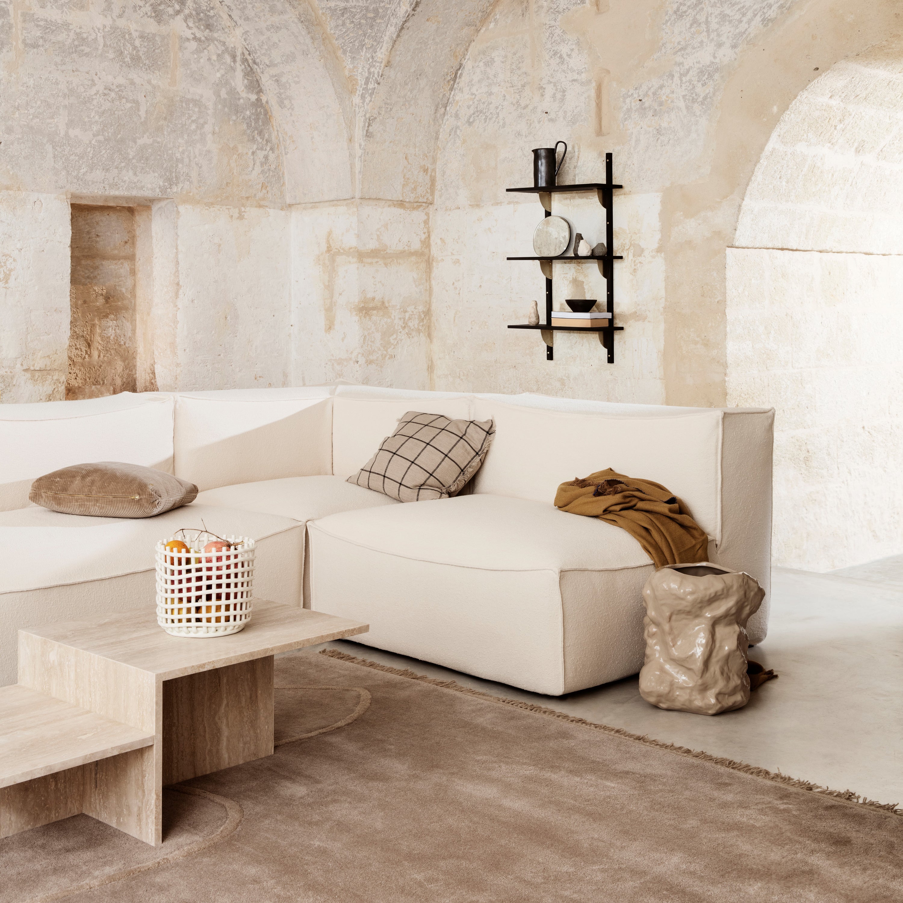 Ferm Living Distinct Salontafel - Travertine
