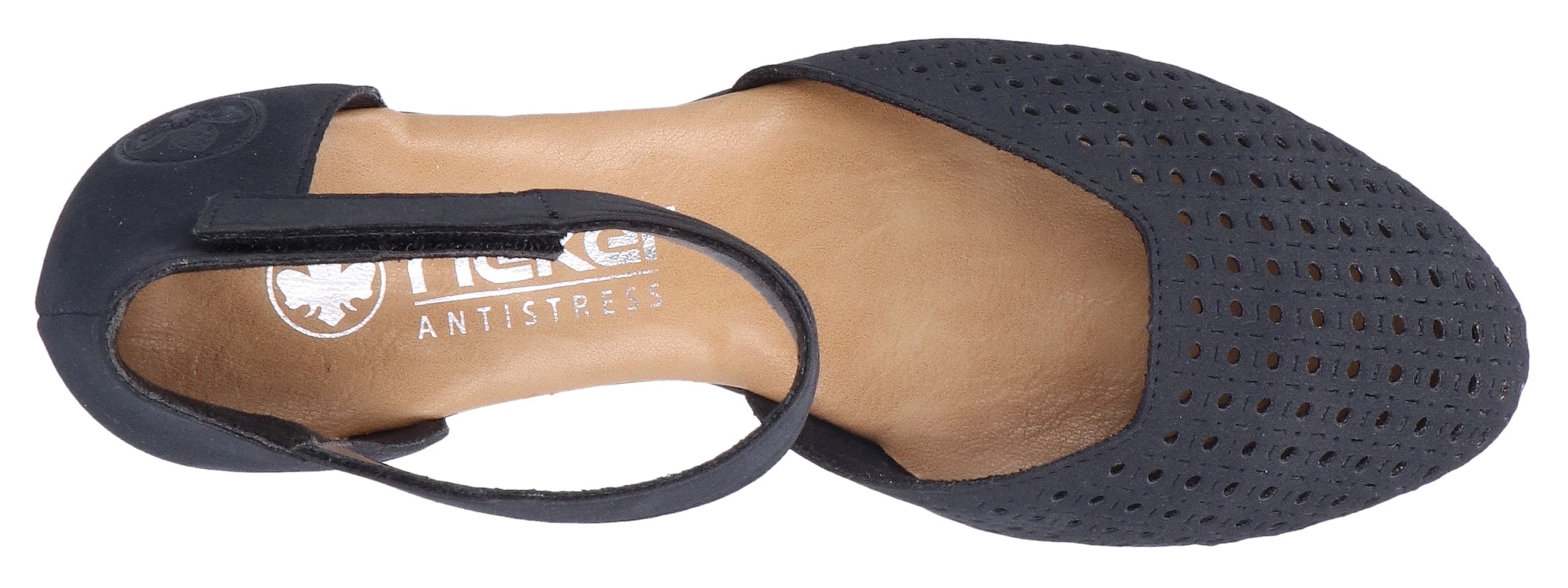 Rieker Spangenpumps  , Abendschuh, Festtagsschuh, Trichterabsatz, mit Klettverschluss