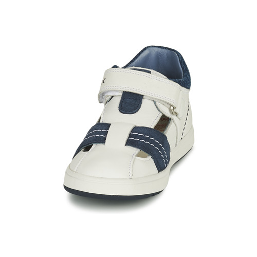 Geox - B BIGLIA B. A - NAPPA+SCAM. - Blanc / Marine