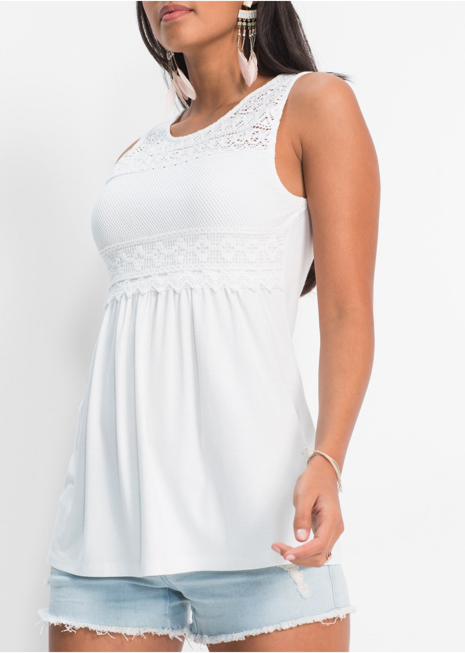 Top à dentelle