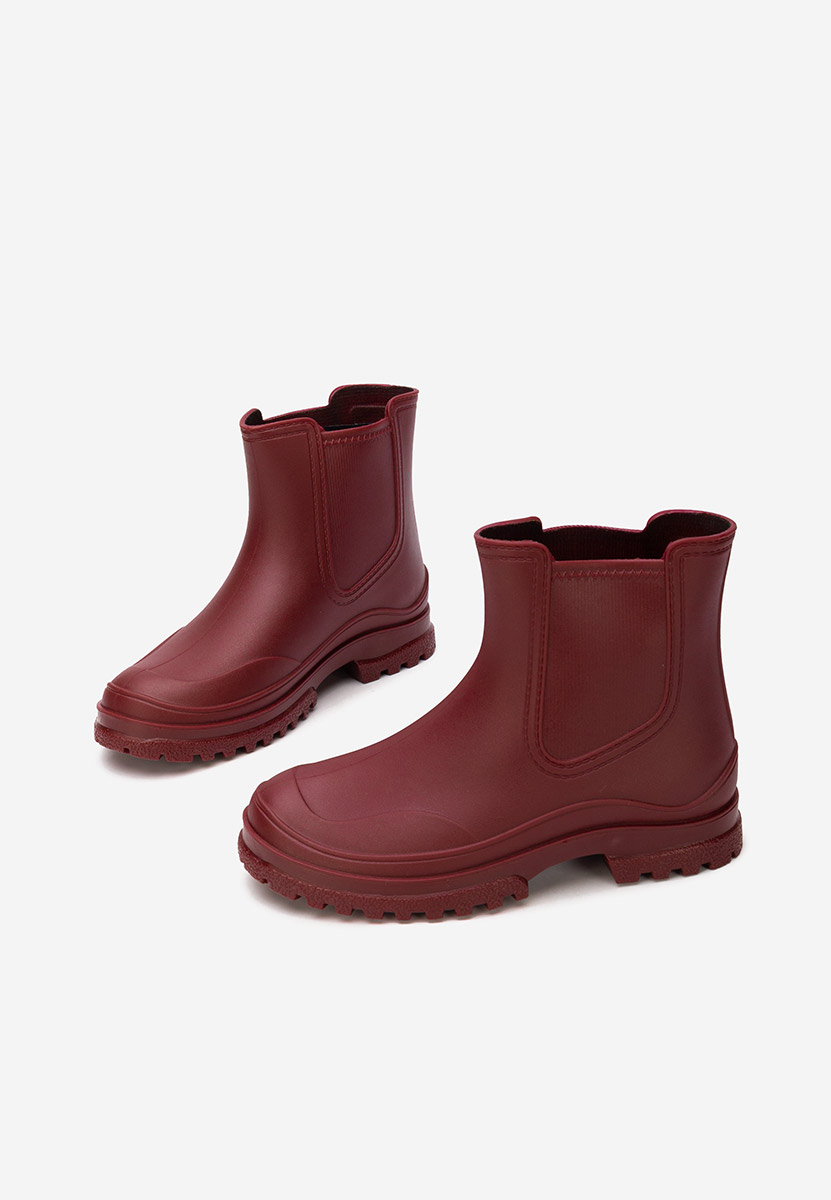 Bottines en caoutchouc bordeaux Zariella