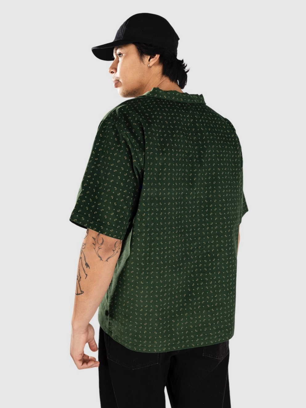 Blue Flowers Mamara Shirt green