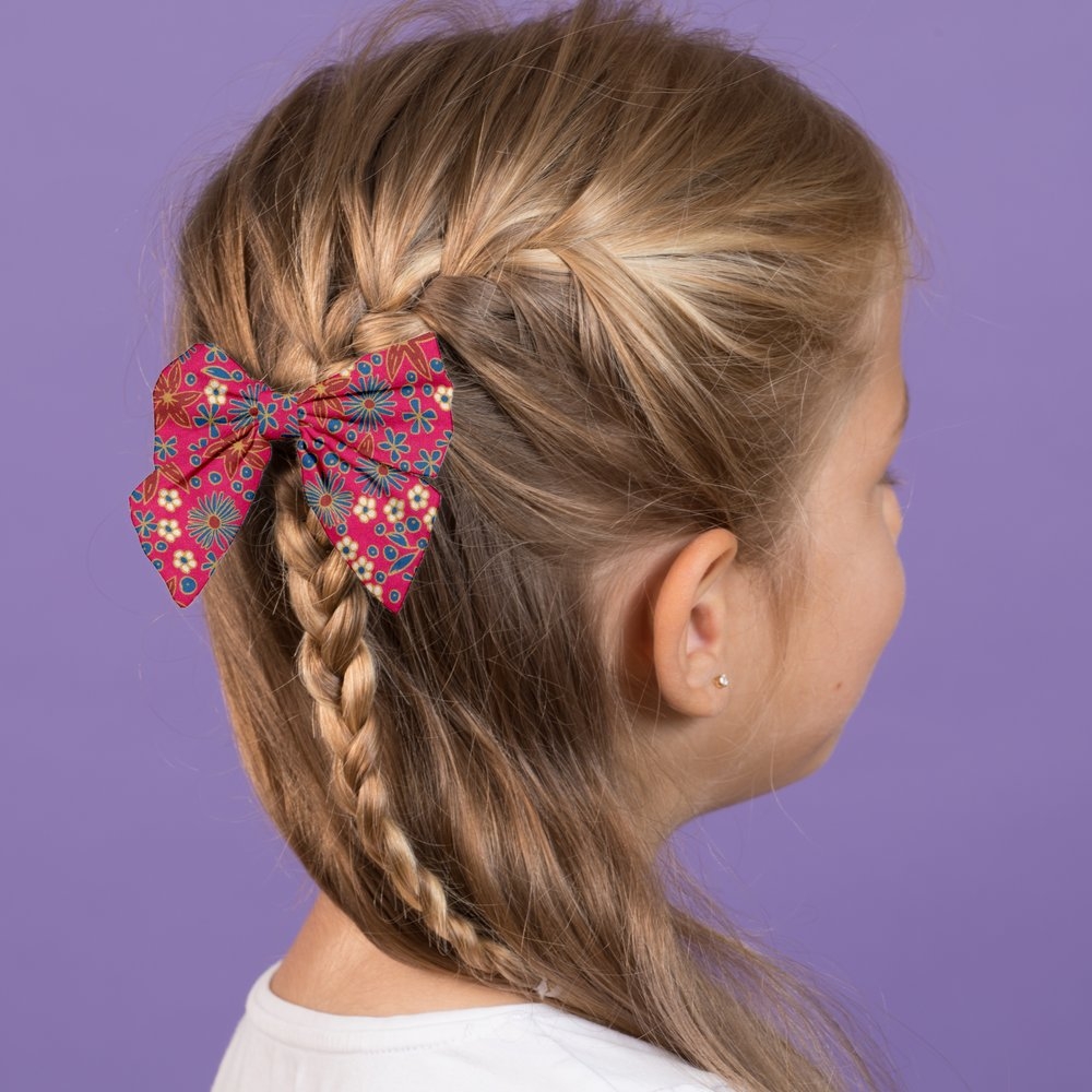 Barrette Noeud Papillon Badiane Framboise