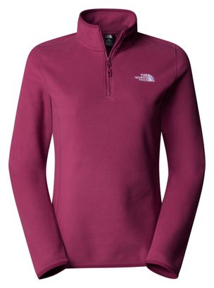 Polaire Femme The North Face 100 Glacier 1/4 Zip Violet