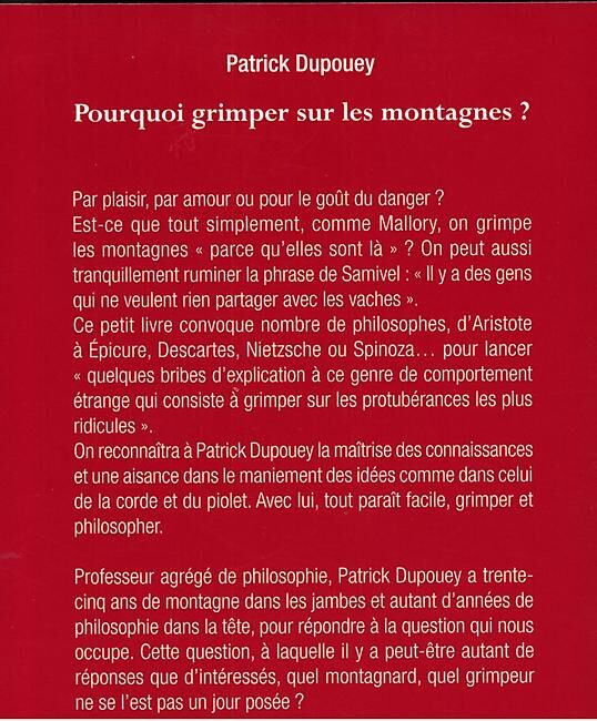 GUERIN - POURQUOI GRIMPER SUR LES MONTAGNES GUERIN