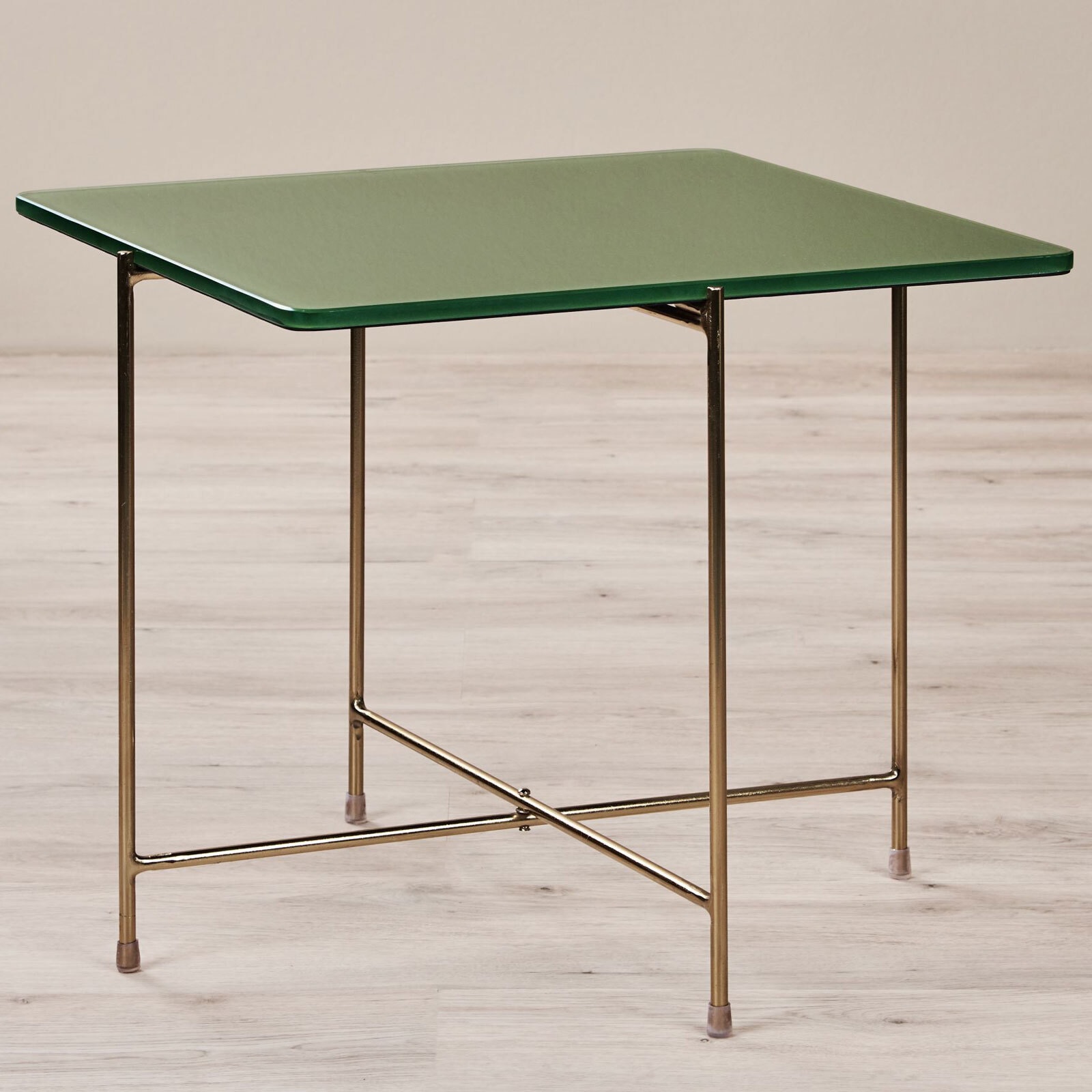 Couchtisch 50 x 45 cm Casted Glass green