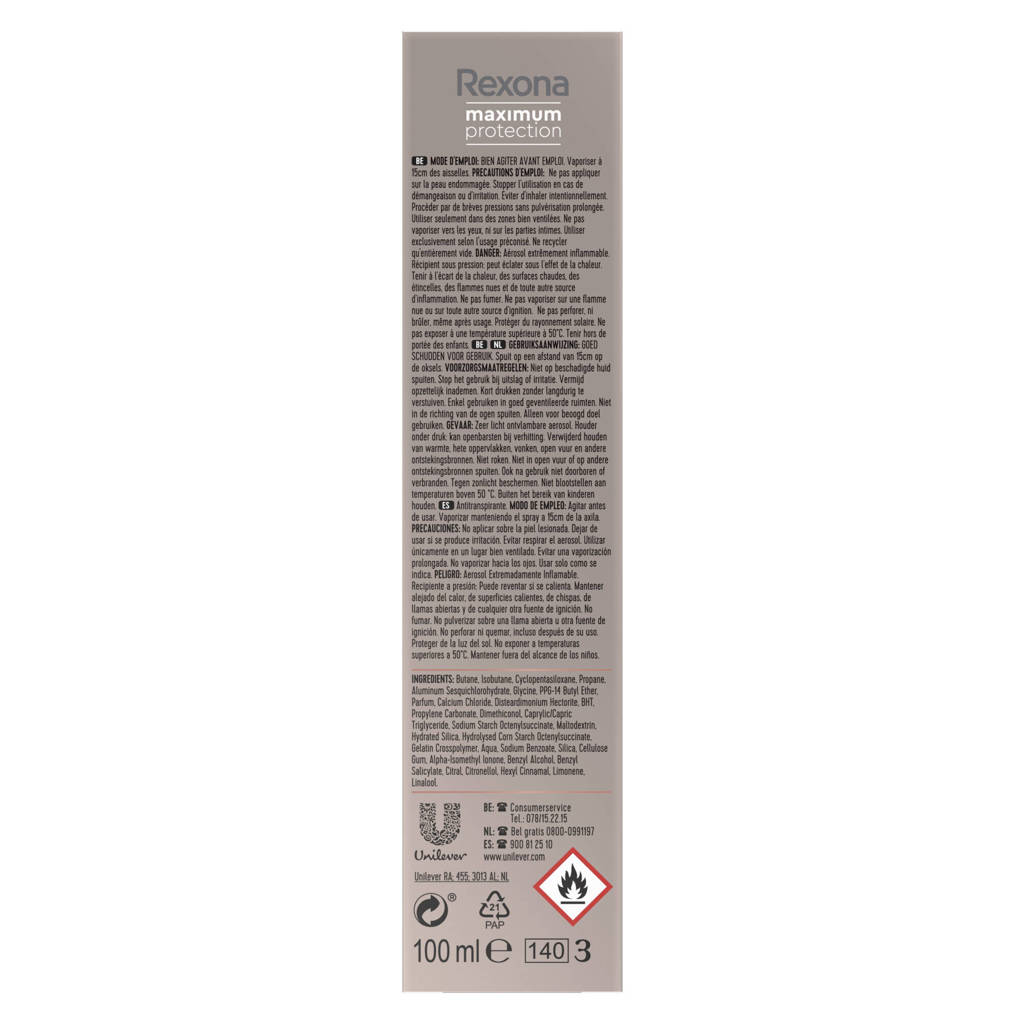 Clean Scent anti-transpirant spray - 6 x 100 ml