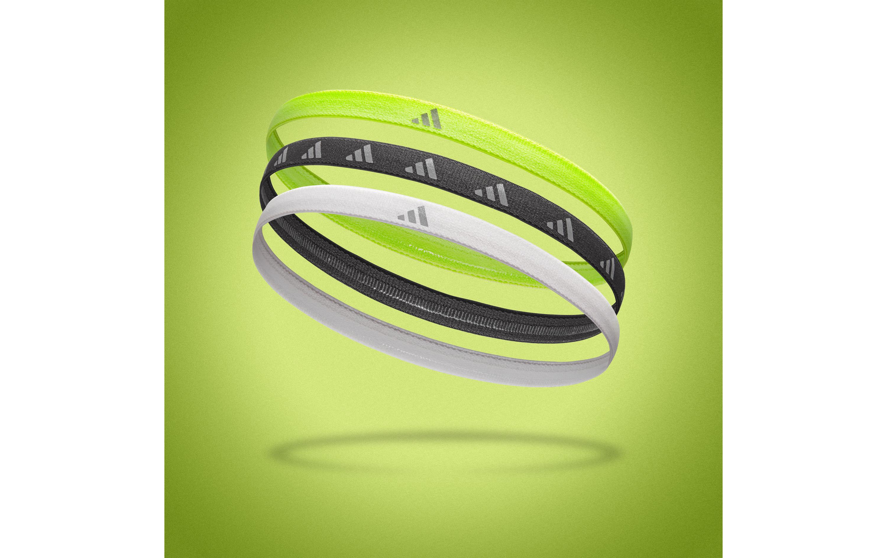 Hairbands Lucid Lemon, Schwarz, SilberPackung mit 3 Haarbändern