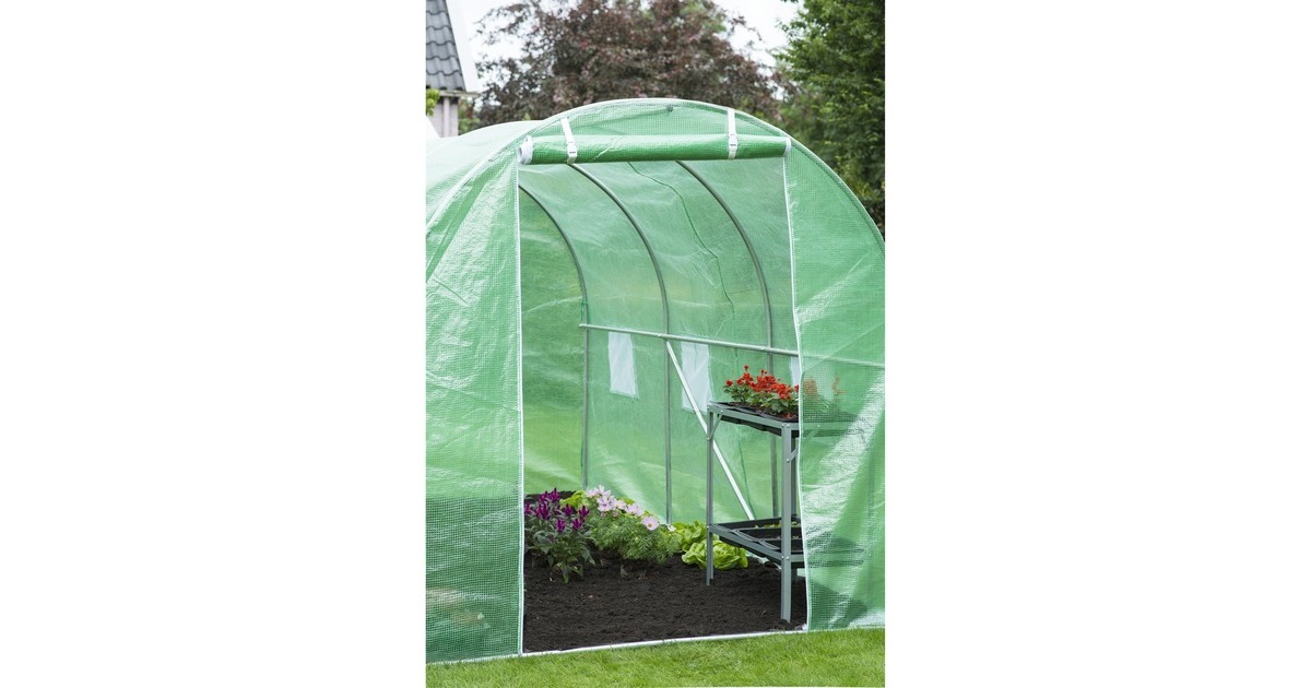 NatureTuintunnel kweekkas  (Transparant/groen, 200 x 350 x 200 cm)