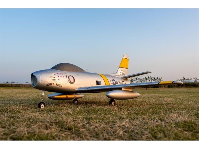 Arrows RC Impeller Jet F86 Sabre 64 mm Vector-Stabi PNP Semi-Scale EDF Jet mit 12-Blatt Impeller