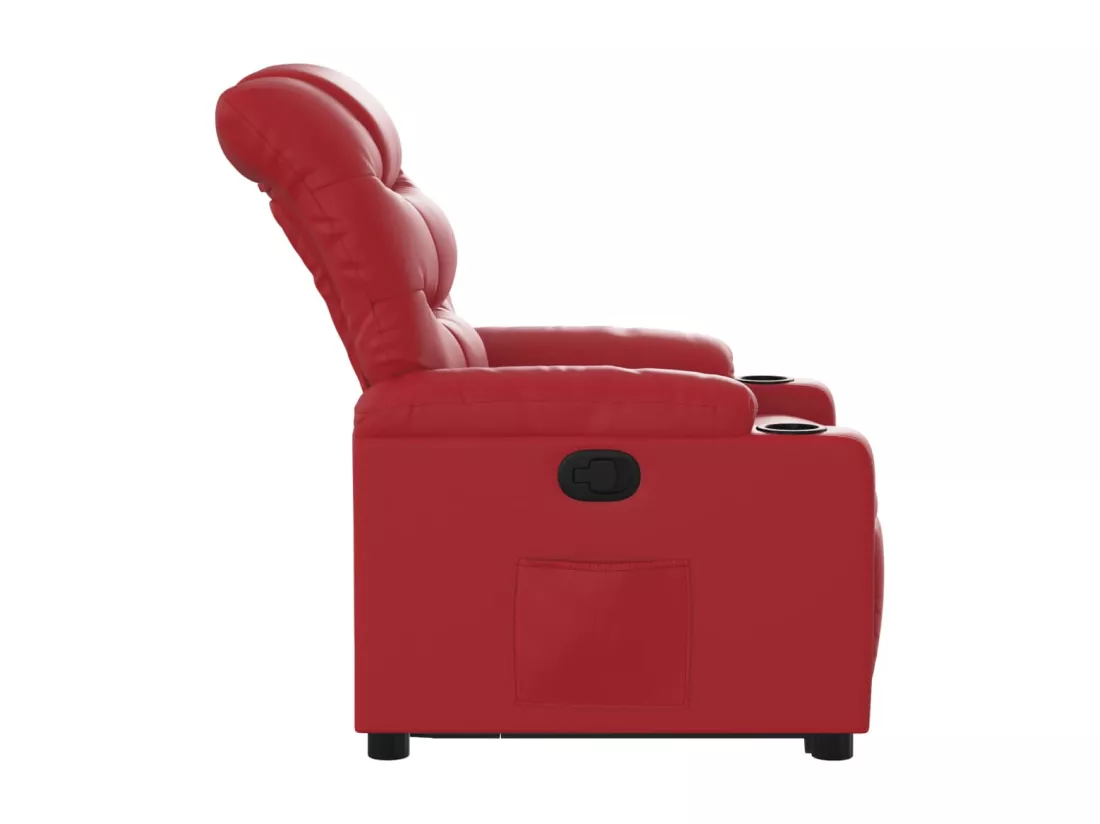 Fauteuil inclinable Rouge Similicuir