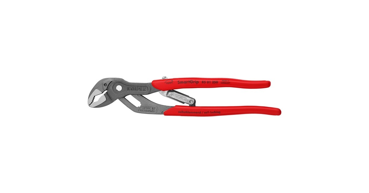 KNIPEXSmartGrip waterpomptang 8501250 zweedse- / waterpomp-tang  (Rood)