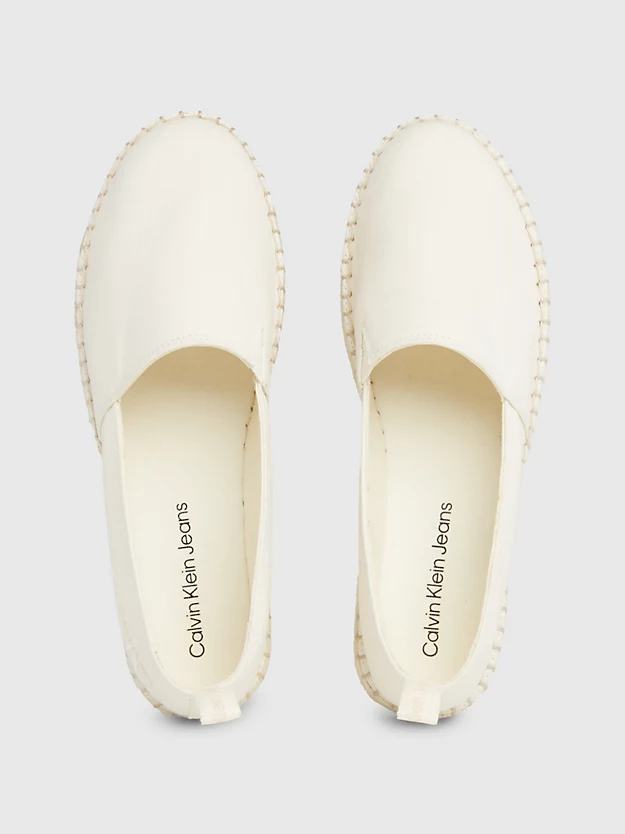 Tênis espadrille de lona com plataforma