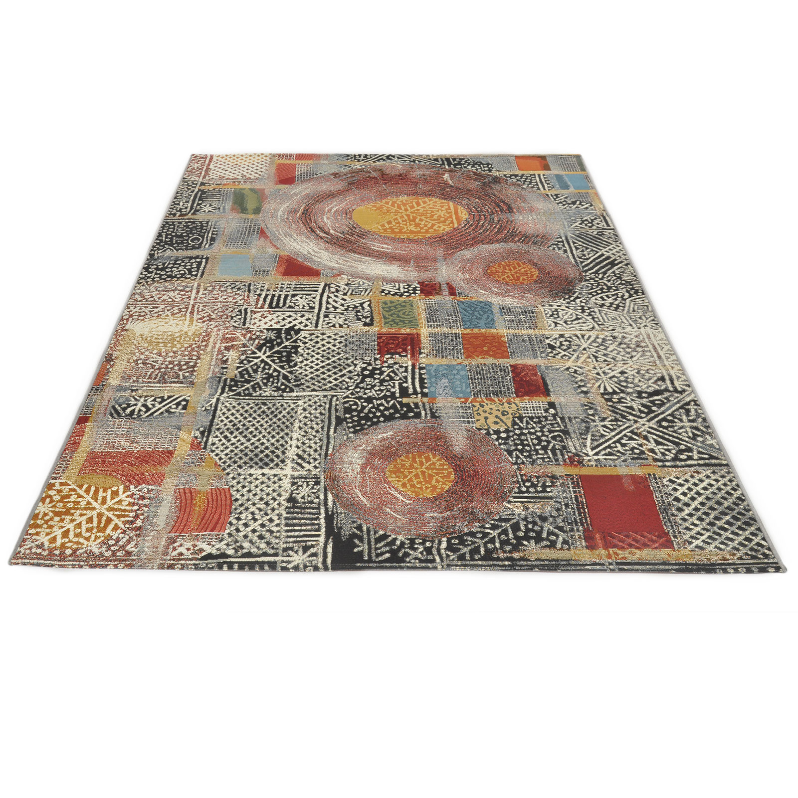 In-/Outdoorteppich - braun-multicolor - 60x100 cm