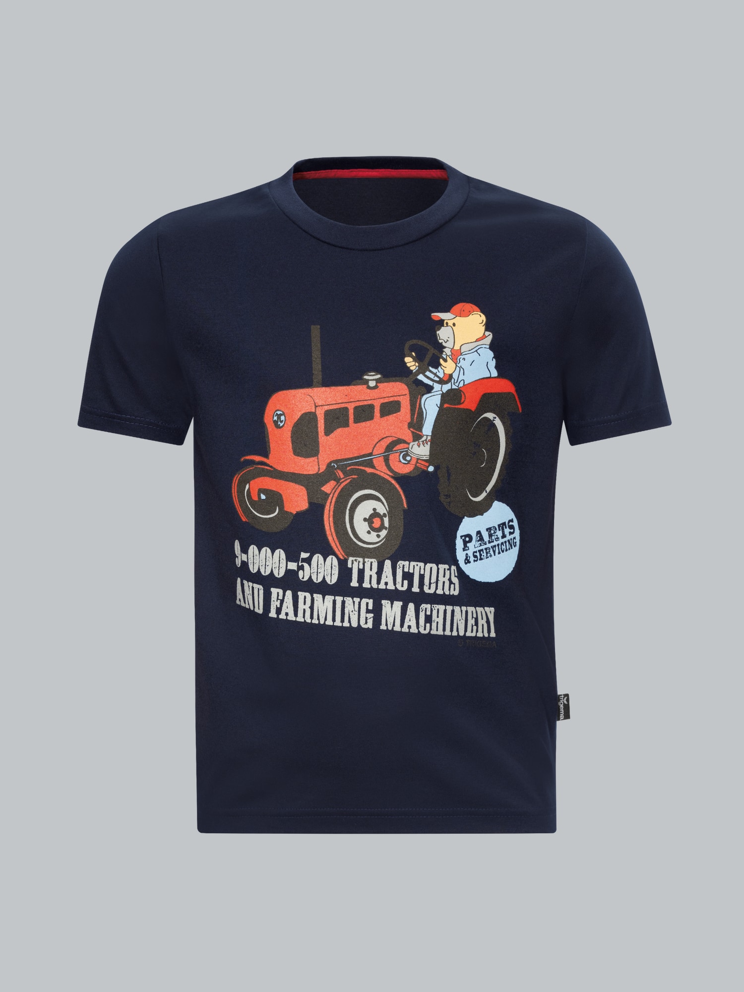 T-Shirt mit Traktor Navy