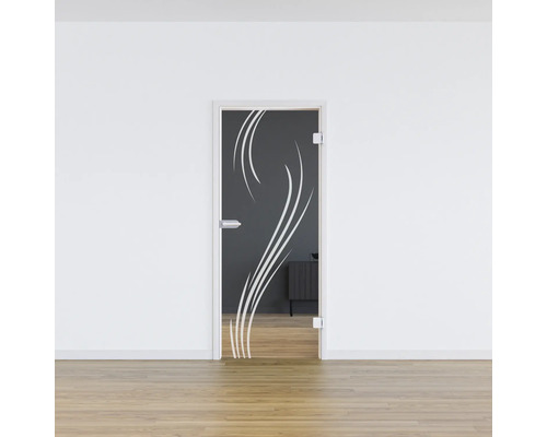 Pertura glazen deur Glera Essence 01 584 x 1972 x 8 mm Rechts voor Studio Office fitting