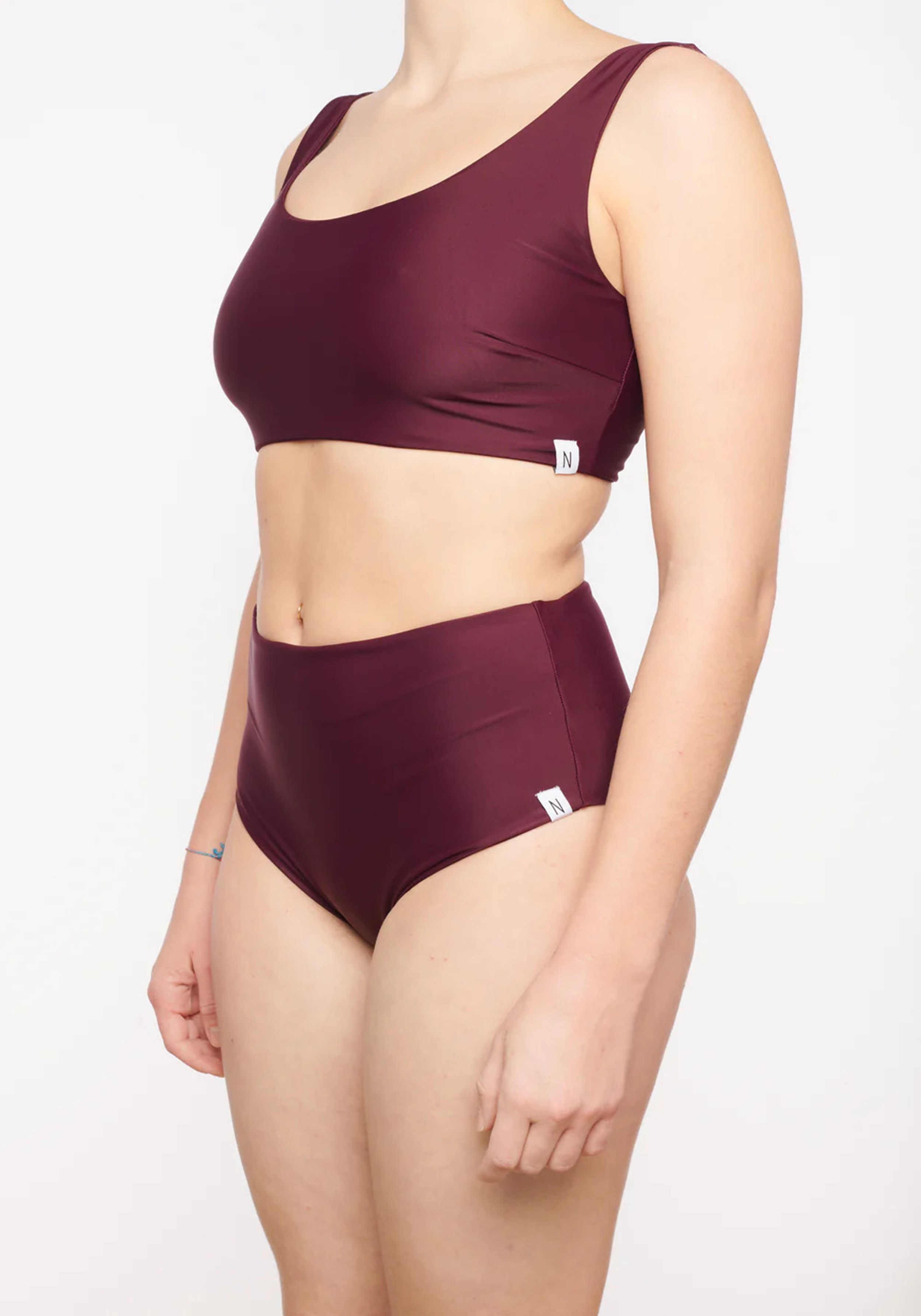 Neumuhle Bikini Bottom Ascona Net-Bikini Aubergine