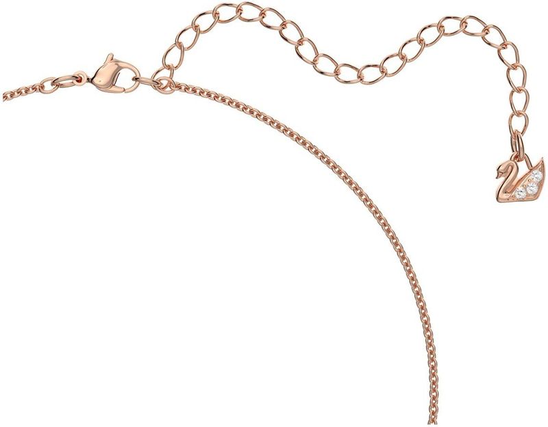 Hanger - Lichtroze - Kristal - Roségoudkleurige Ketting