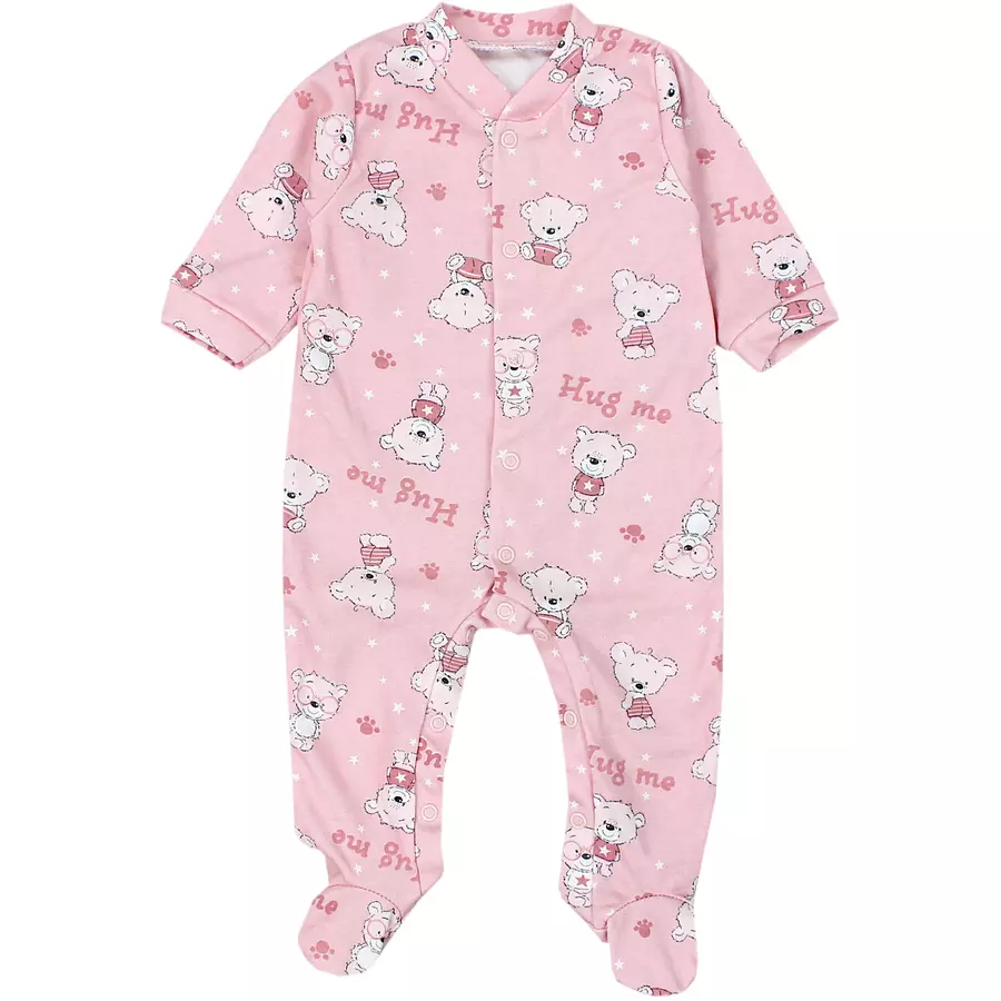 TupTam Baby Mädchen Schlafstrampler mit Fuß 3er Pack rosablau