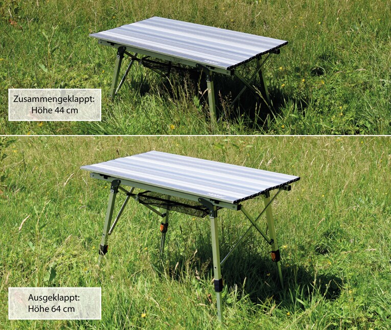 highfeld® Alu Falttisch Outdoortisch Reisetisch mit Tragetasche