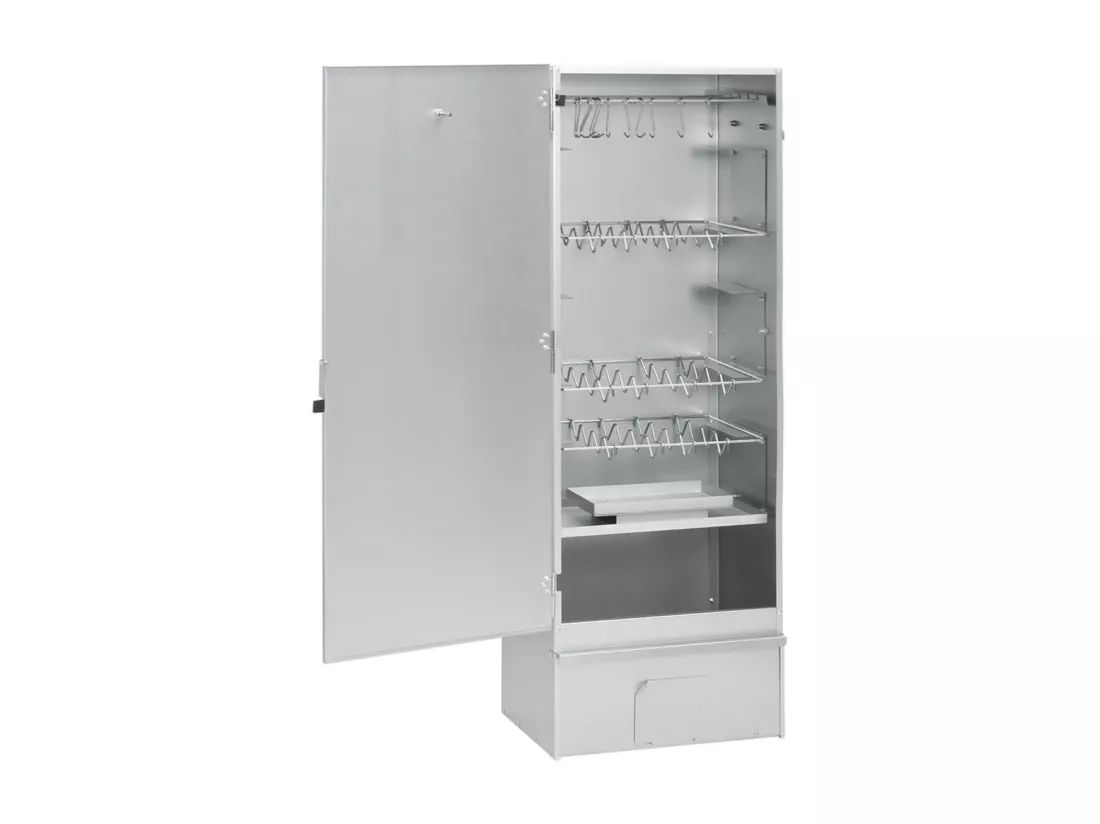 Fumoir pour four à barbecue avec copeaux de bois 44,5x29x110 cm